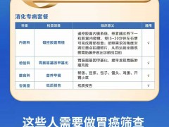 体检推荐:骏马纳福——消化专病套餐